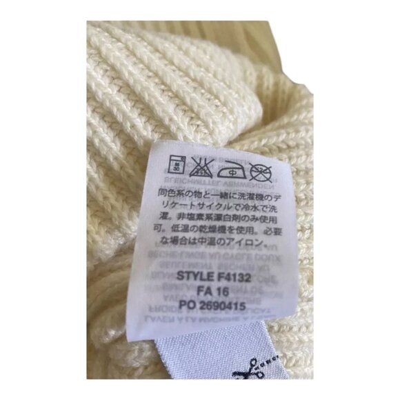 J.Crew Crew Sleeveless Knitted Sweater Vest Tunic XS Merino Wool Blend Ivory - Picture 7 of 9